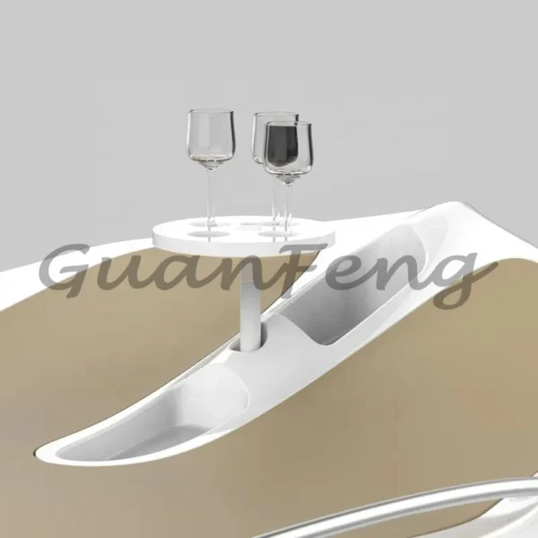Beach Sea Outdoor Plastic Sunbed Tanning Bed Pool Lounge Chair Floating Cabana Sunbed with Cushion - Image 2