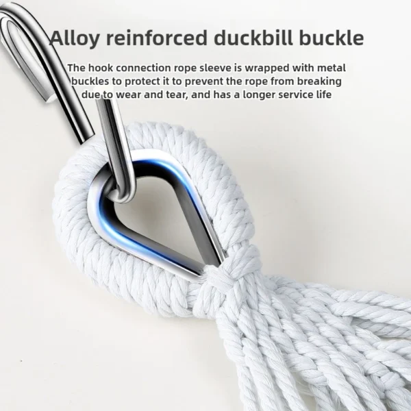 Camping Hammock 1-2 People Travel Beach Portable Rest Hanging Bed Chair Furniture Home Garden Pool Swing Outdoor Hammock - Image 3
