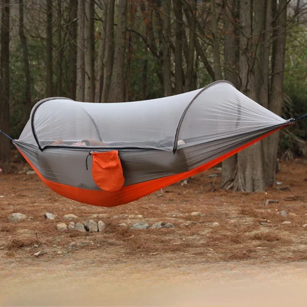 Camping Hammock with Mosquito Net Sleeping Tent Hammock Suitable Camping Hammock Outdoor Furniture for Garden - Image 6