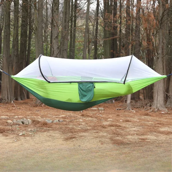 Camping Hammock with Mosquito Net Sleeping Tent Hammock Suitable Camping Hammock Outdoor Furniture for Garden - Image 2