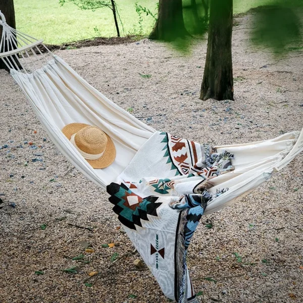 Camping Hammock 1-2 People Travel Beach Portable Rest Hanging Bed Chair Furniture Home Garden Pool Swing Outdoor Hammock - Image 6