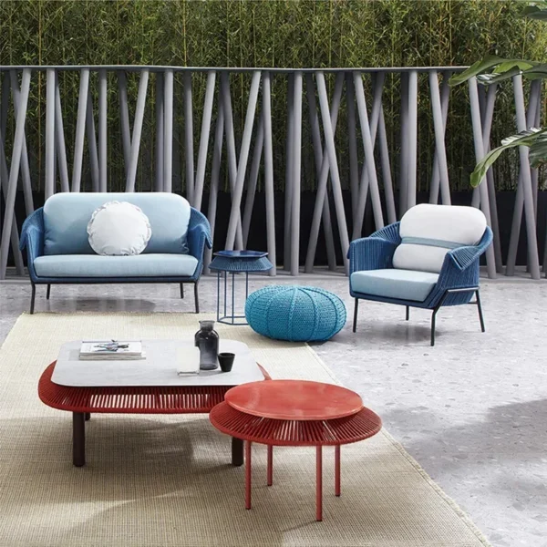 Luxury European Sofa Rattan Outdoor Designer Cheap Cushion Sofa Armrest Reading Lounge Muebles Para El Hogar Couch Furniture - Image 4