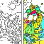 10 Free Printable Summer Coloring Pages for Kids PDF
