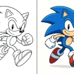 5 sonic coloring pages