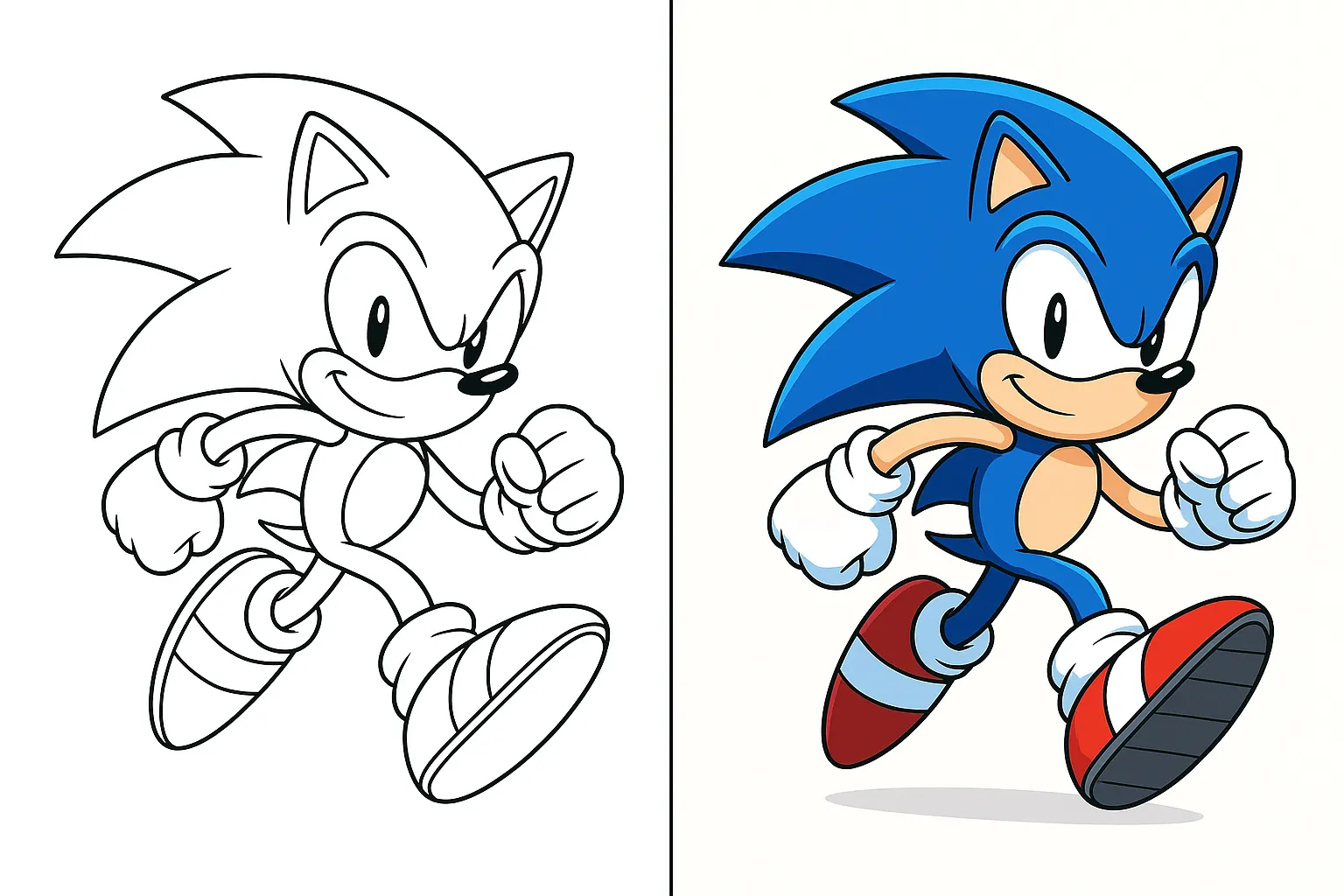 5 sonic coloring pages