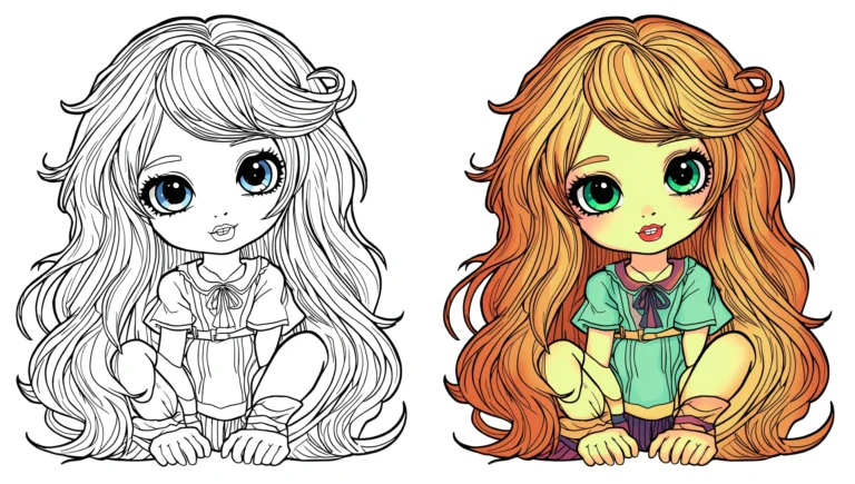 Cute Halloween Coloring Pages